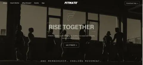Fitmate Landing banner